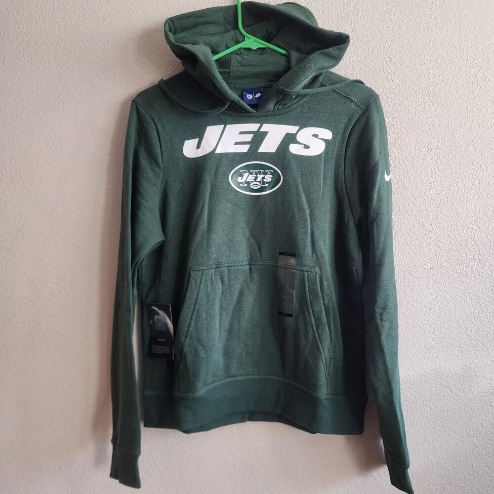 New York Jets Hoodie Womens Small NFL Football Pullover Nike Team Apparel New